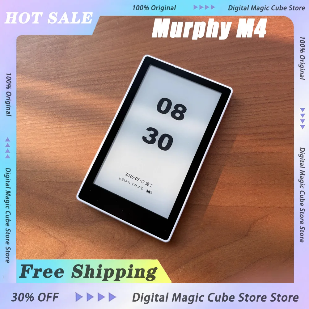 New Murphy M4 E-Book Reader 4.26 Inch Lightweight E-ink Reader Eye Protective Type-C 16G/32G Reader Long batter Life For Books
New Murphy M4 E-Book Reader 4.26 Inch Lightweight E-ink Reader Eye Protective Type-C 16G/32G Reader Long batter Life For Books