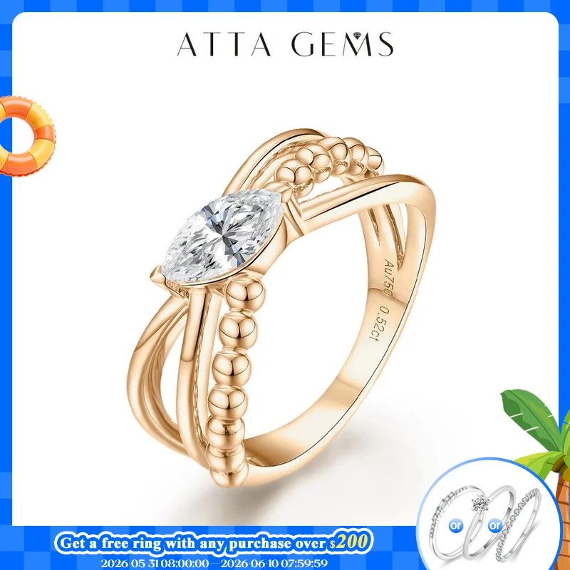 ATTAGEMS Luxurly Marquise Cut 8.0*4.0mm Moissanite Ring for Women Men 925 Sterling Silver Engegament Wedding Fine Jewelry Gift
ATTAGEMS Luxurly Marquise Cut 8.0*4.0mm Moissanite Ring for Women Men 925 Sterling Silver Engegament Wedding Fine Jewelry Gift
