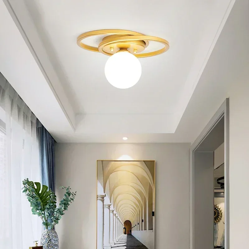 Black Gold LED Ceiling Lamp with Glass Ball for Entrance Balcony Indoor Lighting Fixtures Bedroom Living Room
Black Gold LED Ceiling Lamp with Glass Ball for Entrance Balcony Indoor Lighting Fixtures Bedroom Living Room