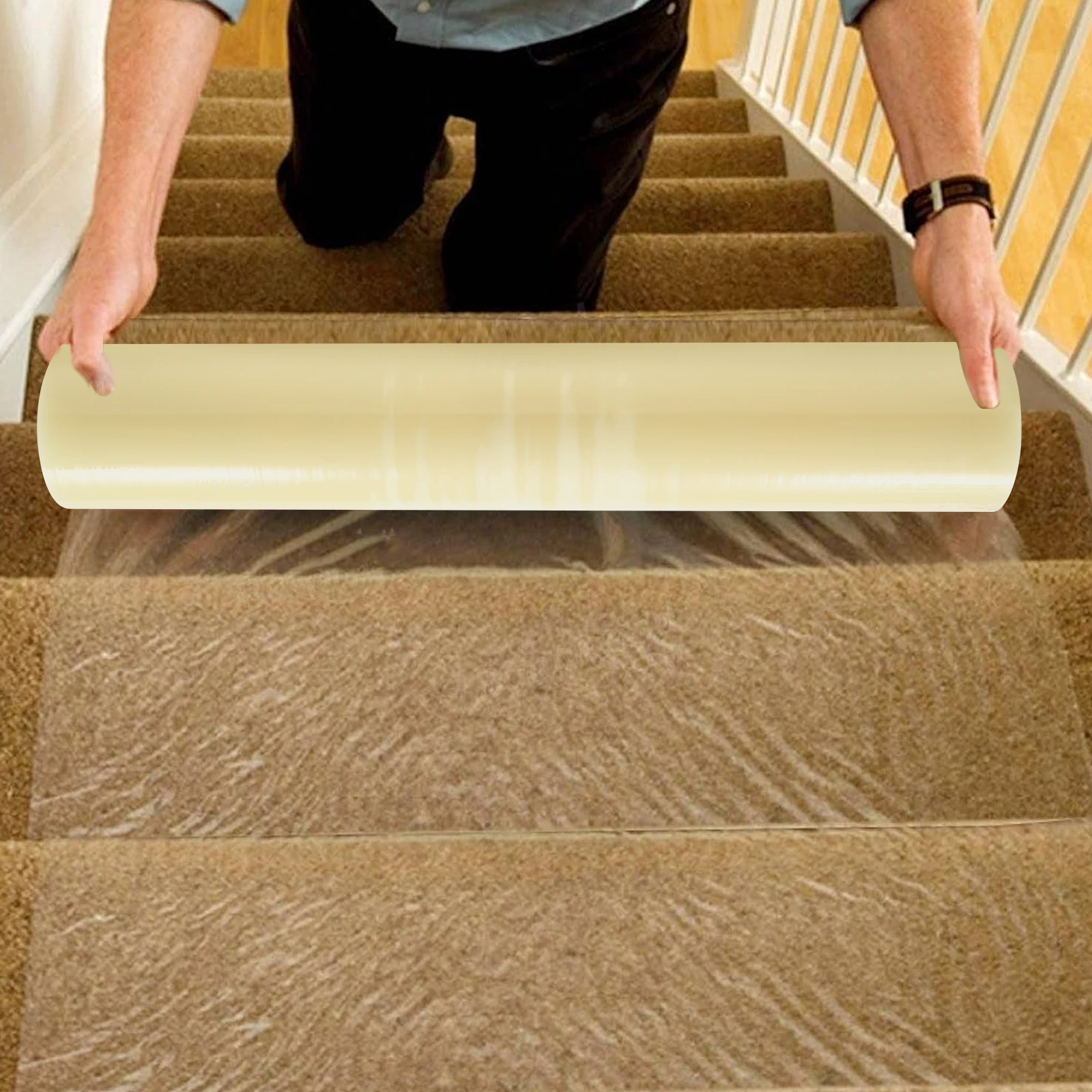 500ft Carpet Protector Film, 36in x 500ft, Durable PE for Flooring Protection in Construction and Renovation
500ft Carpet Protector Film, 36in x 500ft, Durable PE for Flooring Protection in Construction and Renovation