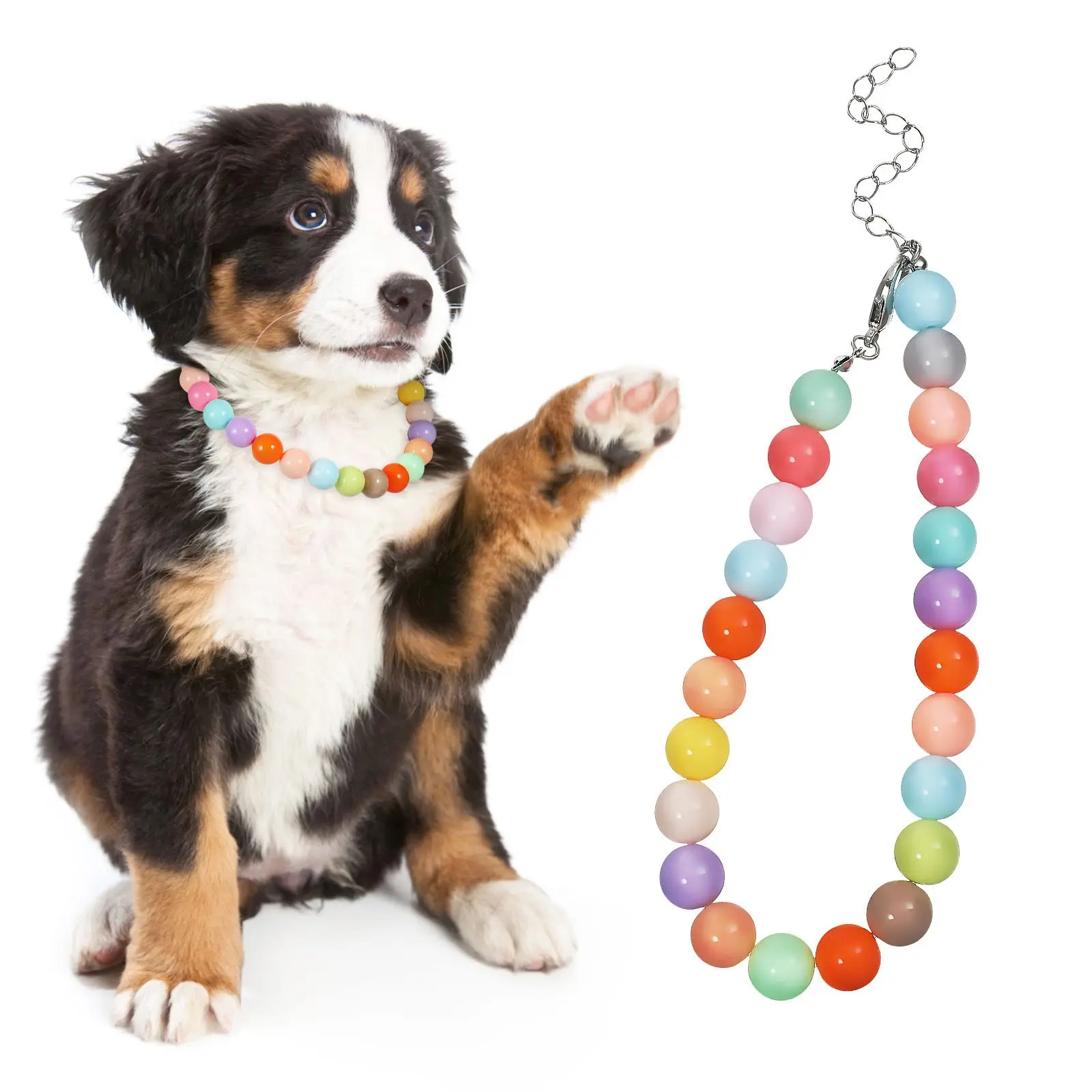 Candy Colored Pet Jewelry Collar Adjustable Resin Beads Pet Jewelry Small Large Cats Necklace Accessories
Candy Colored Pet Jewelry Collar Adjustable Resin Beads Pet Jewelry Small Large Cats Necklace Accessories