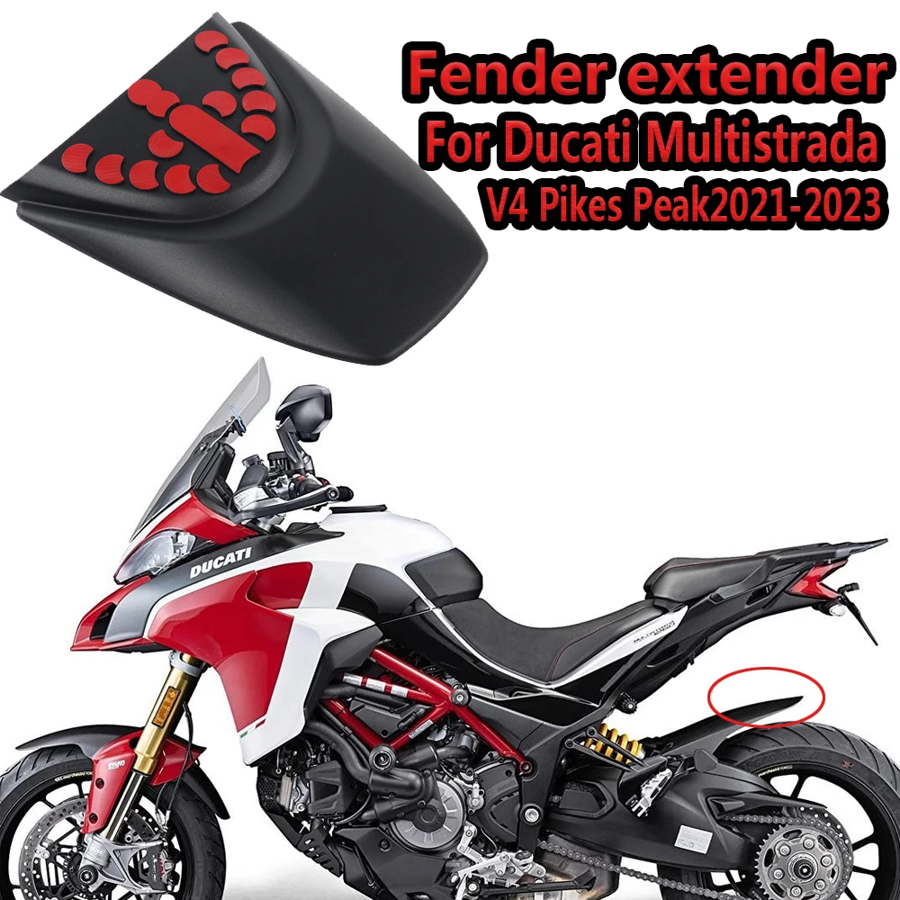 Для Ducati Multistrada V4 Pikes Peak 2021, 2022, 2023, новые аксессуары для мотоциклов, заднее крыло, удлинитель, черный
Для Ducati Multistrada V4 Pikes Peak 2021, 2022, 2023, новые аксессуары для мотоциклов, заднее крыло, удлинитель, черный