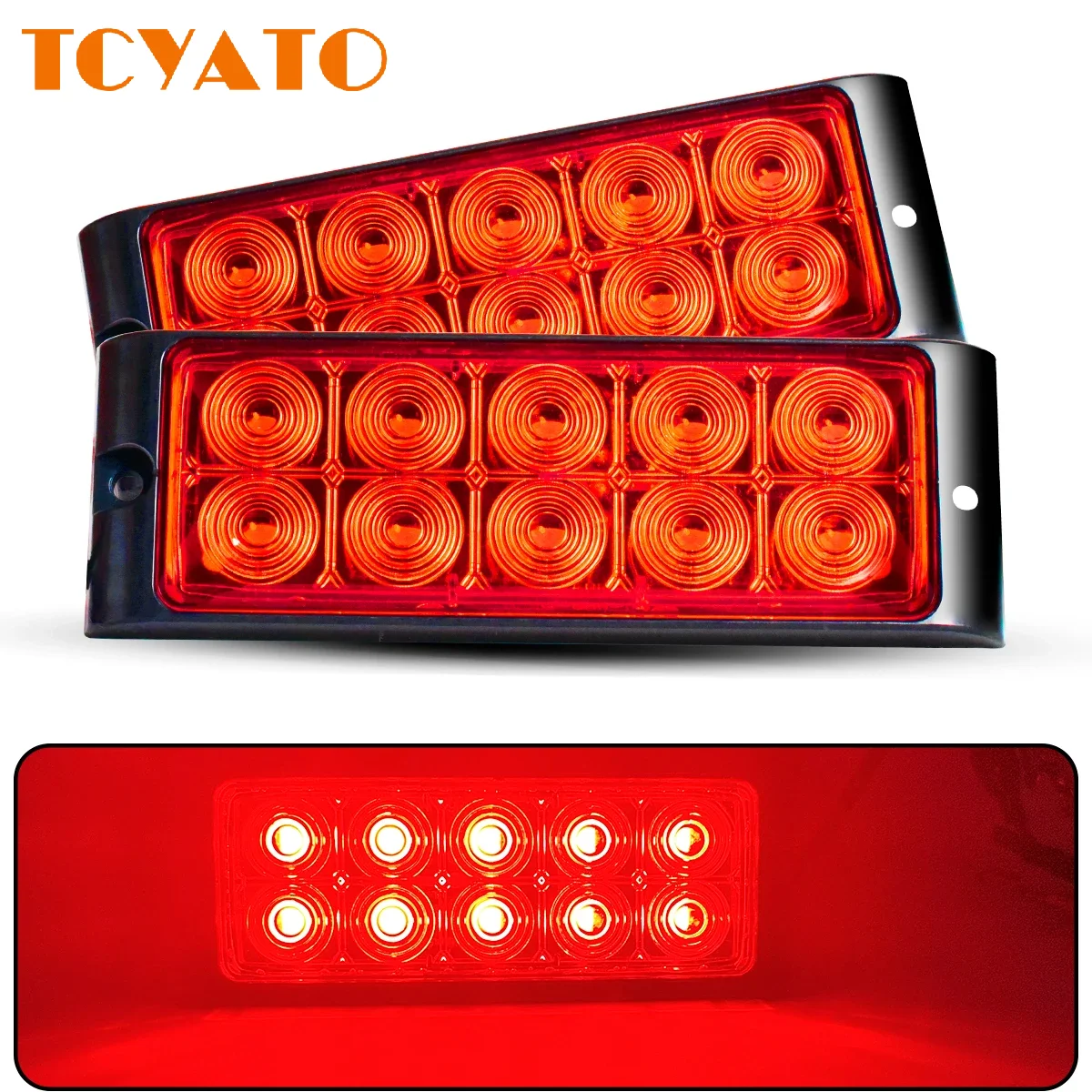 TCYATO Car LED taillights, signal lights, warning lights, side lights, 12V and 24V grille lights
TCYATO Car LED taillights, signal lights, warning lights, side lights, 12V and 24V grille lights