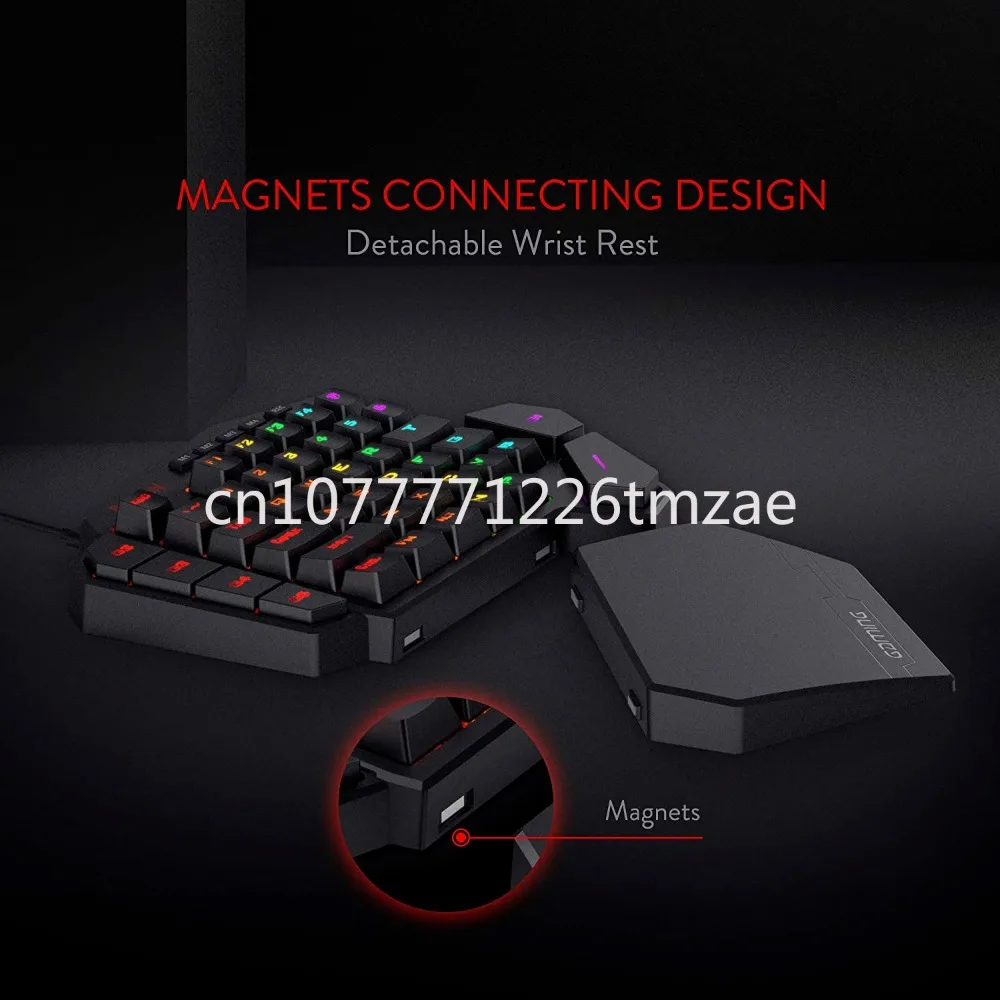 Механическая игровая клавиатура с 7 клавишами K585, Одноручный RGB с 42 клавишами макросов, съемная подставка для запястья
Механическая игровая клавиатура с 7 клавишами K585, Одноручный RGB с 42 клавишами макросов, съемная подставка для запястья