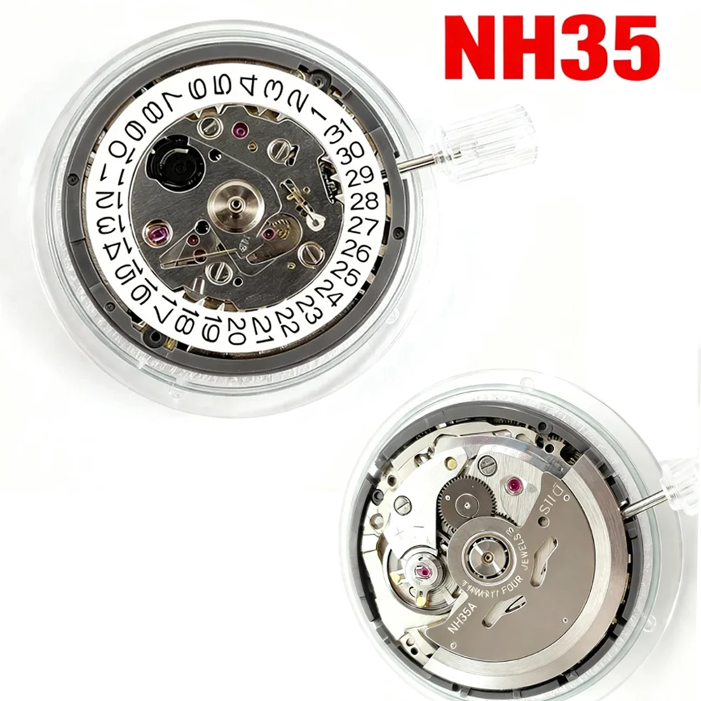 Japan Genuine NH35 Automatic Mechanical Movement High Accuracy 24 Jewels Mod Watch Replacement NH35A Date at 3:00
Japan Genuine NH35 Automatic Mechanical Movement High Accuracy 24 Jewels Mod Watch Replacement NH35A Date at 3:00