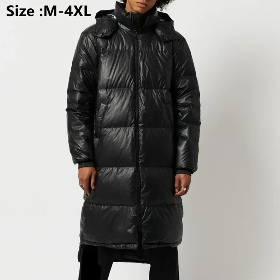 2025 Men's Warm Down Jackets Autumn Winter Large Size Black Long Cotton Padded Jacket with Hat Windproof Men's Winter Clothing
2025 Men's Warm Down Jackets Autumn Winter Large Size Black Long Cotton Padded Jacket with Hat Windproof Men's Winter Clothing