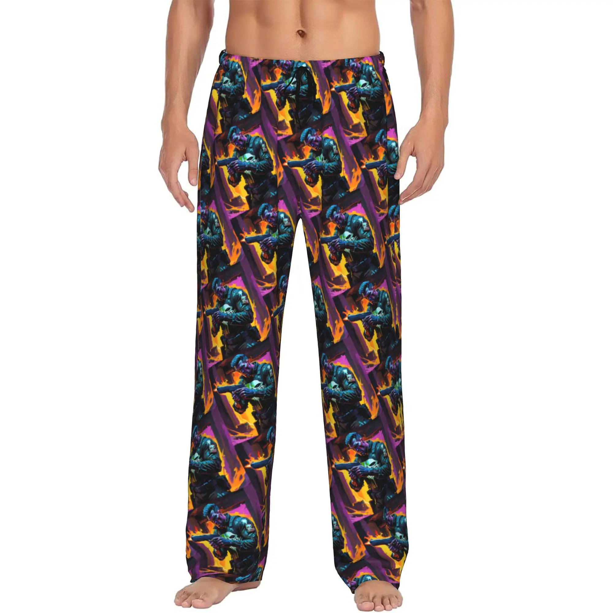 Custom Printed Men P-Punisheres Pajama Pants Superhero Sleepwear Sleep Lounge Bottoms with Pockets
Custom Printed Men P-Punisheres Pajama Pants Superhero Sleepwear Sleep Lounge Bottoms with Pockets