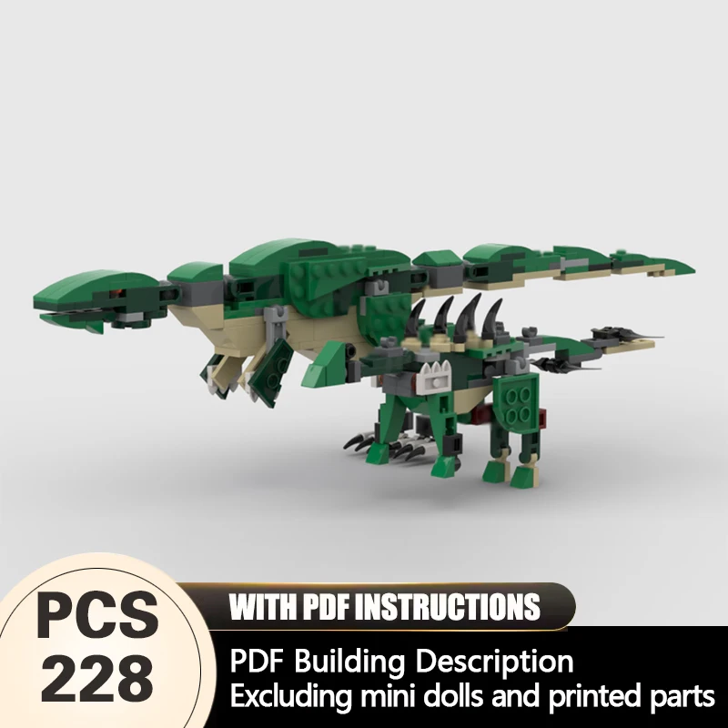 Creators Animal Series Model MOC Building Bricks Two Dinosaurs Modular Technology Gifts Holiday Assemble Children Toys Suit
Creators Animal Series Model MOC Building Bricks Two Dinosaurs Modular Technology Gifts Holiday Assemble Children Toys Suit