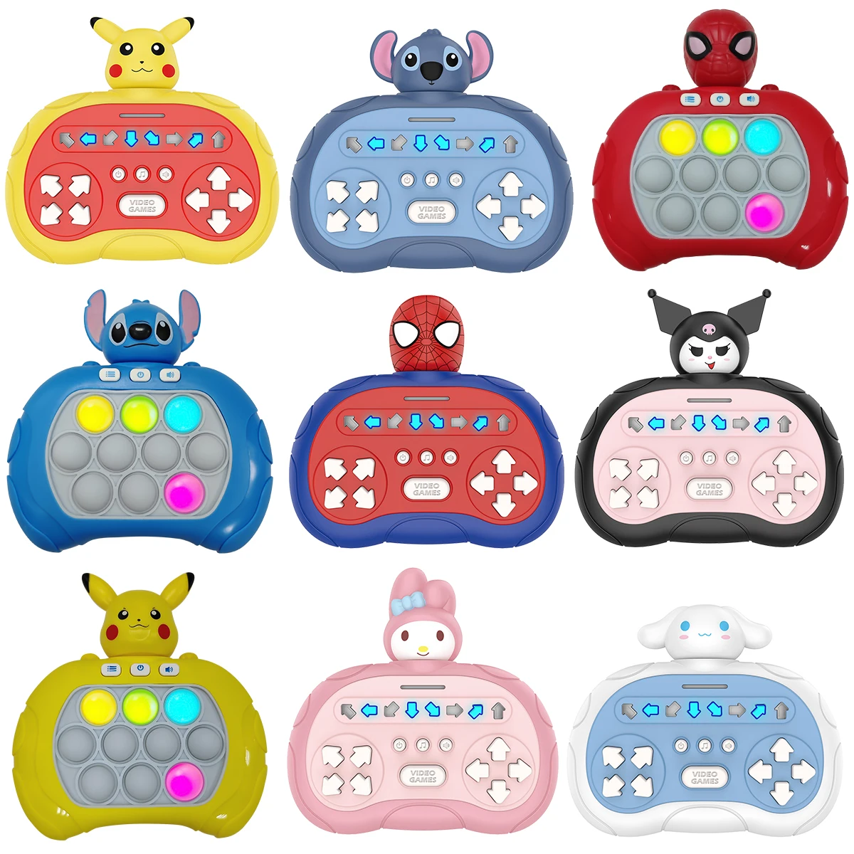 New Stitch Quick Push Game Pop Up Fidget Bubble Electronic Pop it Pro Game Light AntiStress Toys For Adult Kids Gift Fan gifts
New Stitch Quick Push Game Pop Up Fidget Bubble Electronic Pop it Pro Game Light AntiStress Toys For Adult Kids Gift Fan gifts