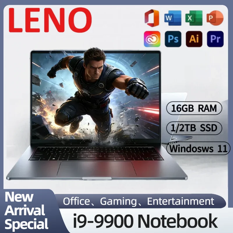 New LENO 14.1" Ultra Slim Laptop Intel Core i9-9900 32GB RAM 2TB SSD Windows 11 1920*1080 FHD Gaming Office Notebook PC
New LENO 14.1" Ultra Slim Laptop Intel Core i9-9900 32GB RAM 2TB SSD Windows 11 1920*1080 FHD Gaming Office Notebook PC
