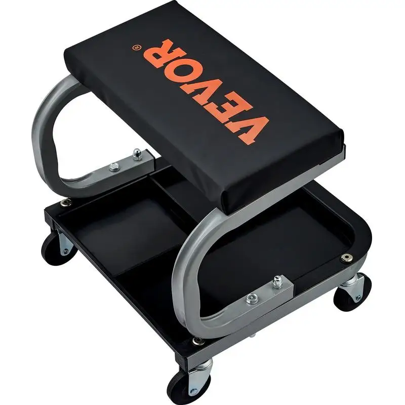 Rolling Creeper Garage/Shop Seat, 250 LBS Capacity Padded Rolling Workshop Stool with Tool Tray Storage, Mechanic Stool for Garage, Shop, Auto Repair, Black
Rolling Creeper Garage/Shop Seat, 250 LBS Capacity Padded Rolling Workshop Stool with Tool Tray Storage, Mechanic Stool for Garage, Shop, Auto Repair, Black