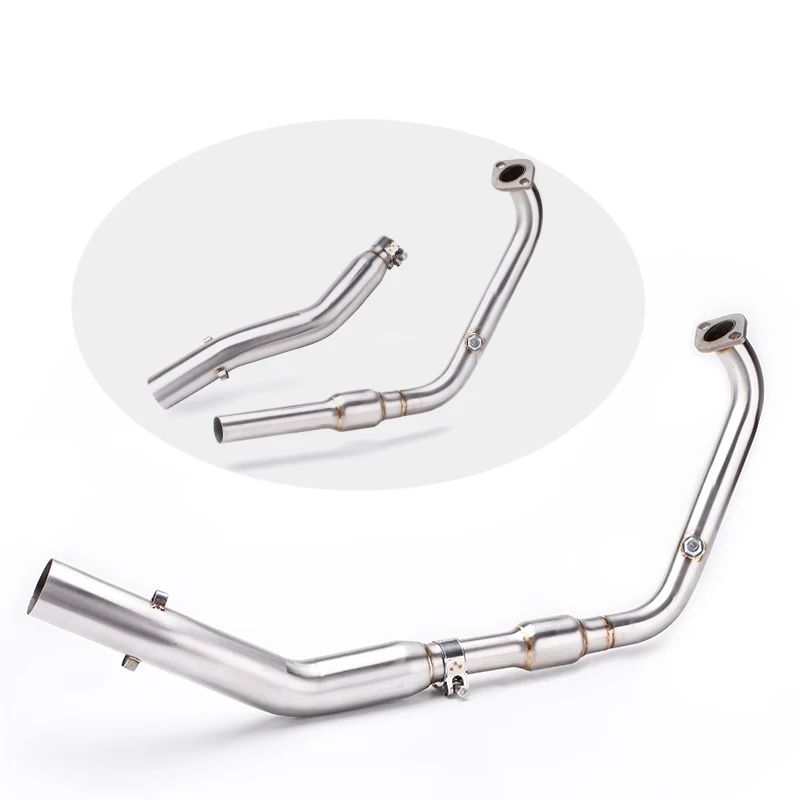 For YAMAHA MT15 R15 XSR155 2017-2024 Motorcycle Exhaust System Stainless Front Pipe 51MM Interface Racing Escape Tube Line
