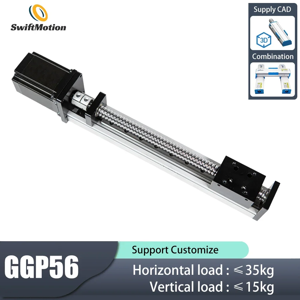 Ball Screw Linear Motion Actuator Slide Table Module Precision Cross Electric CNC Rail Slide Nema23 Motor Gantry Combination
Ball Screw Linear Motion Actuator Slide Table Module Precision Cross Electric CNC Rail Slide Nema23 Motor Gantry Combination