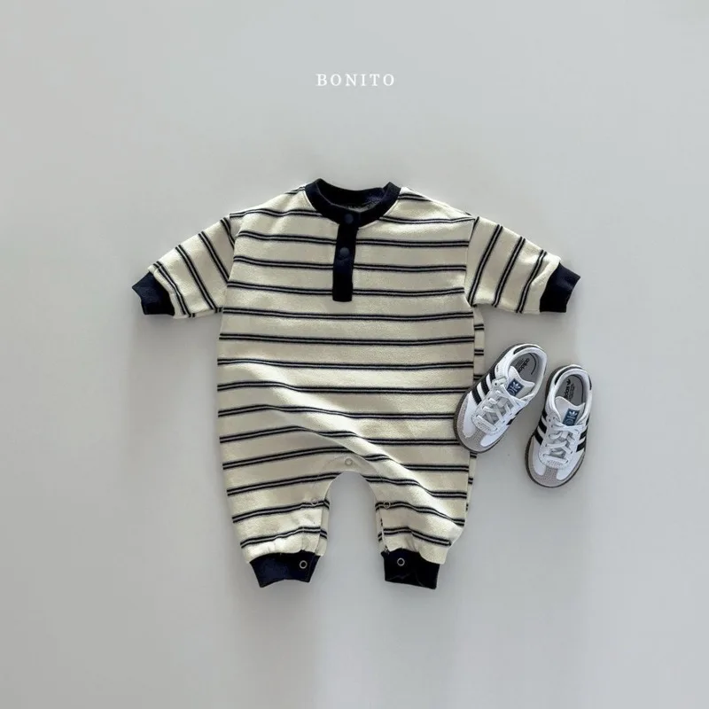 Unisex Baby Spring & Autumn Warm Romper Infant Striped Bodysuit Boys & Girls Cute Long-Sleeve Outdoor Jumpsuit
Unisex Baby Spring & Autumn Warm Romper Infant Striped Bodysuit Boys & Girls Cute Long-Sleeve Outdoor Jumpsuit