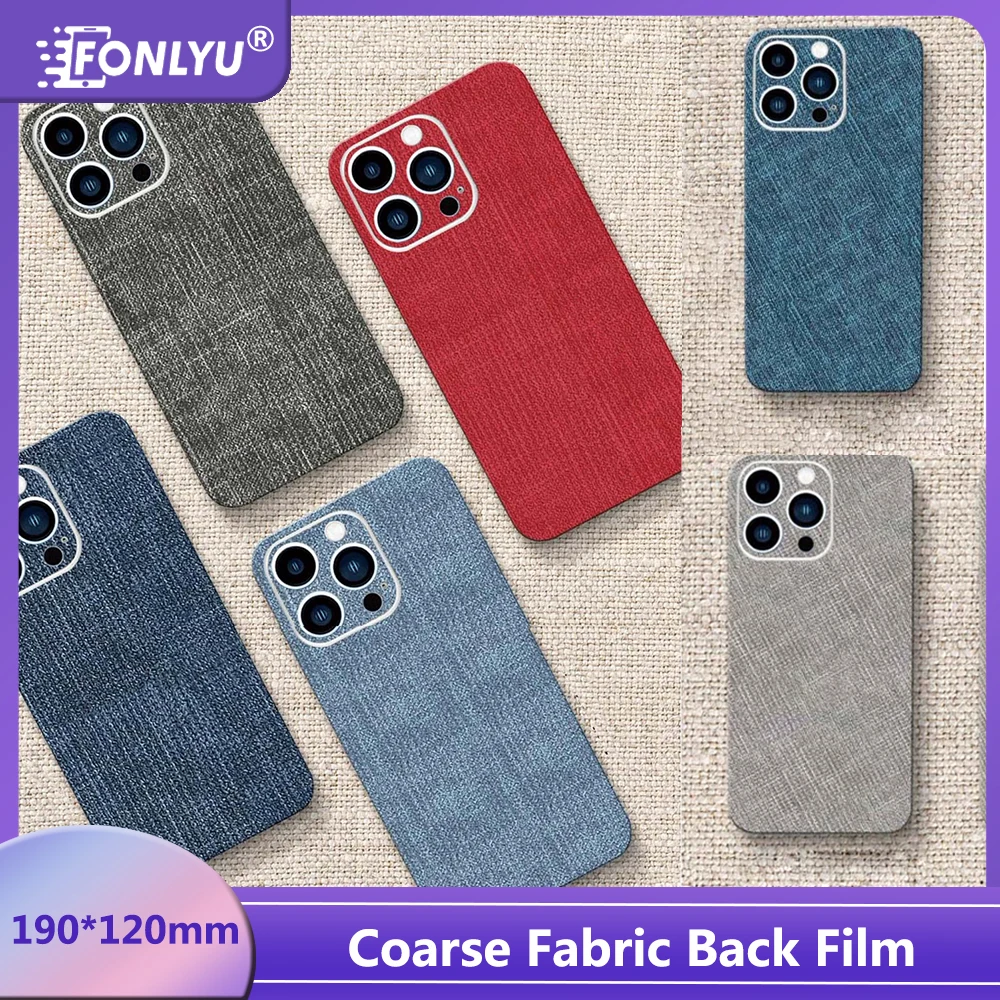 Fonlyu Coarse Fabric Texture Back Stickers Film for Mobile Phone Screen Protector Cutting Machine Rear Cover Decorative Skins
Fonlyu Coarse Fabric Texture Back Stickers Film for Mobile Phone Screen Protector Cutting Machine Rear Cover Decorative Skins