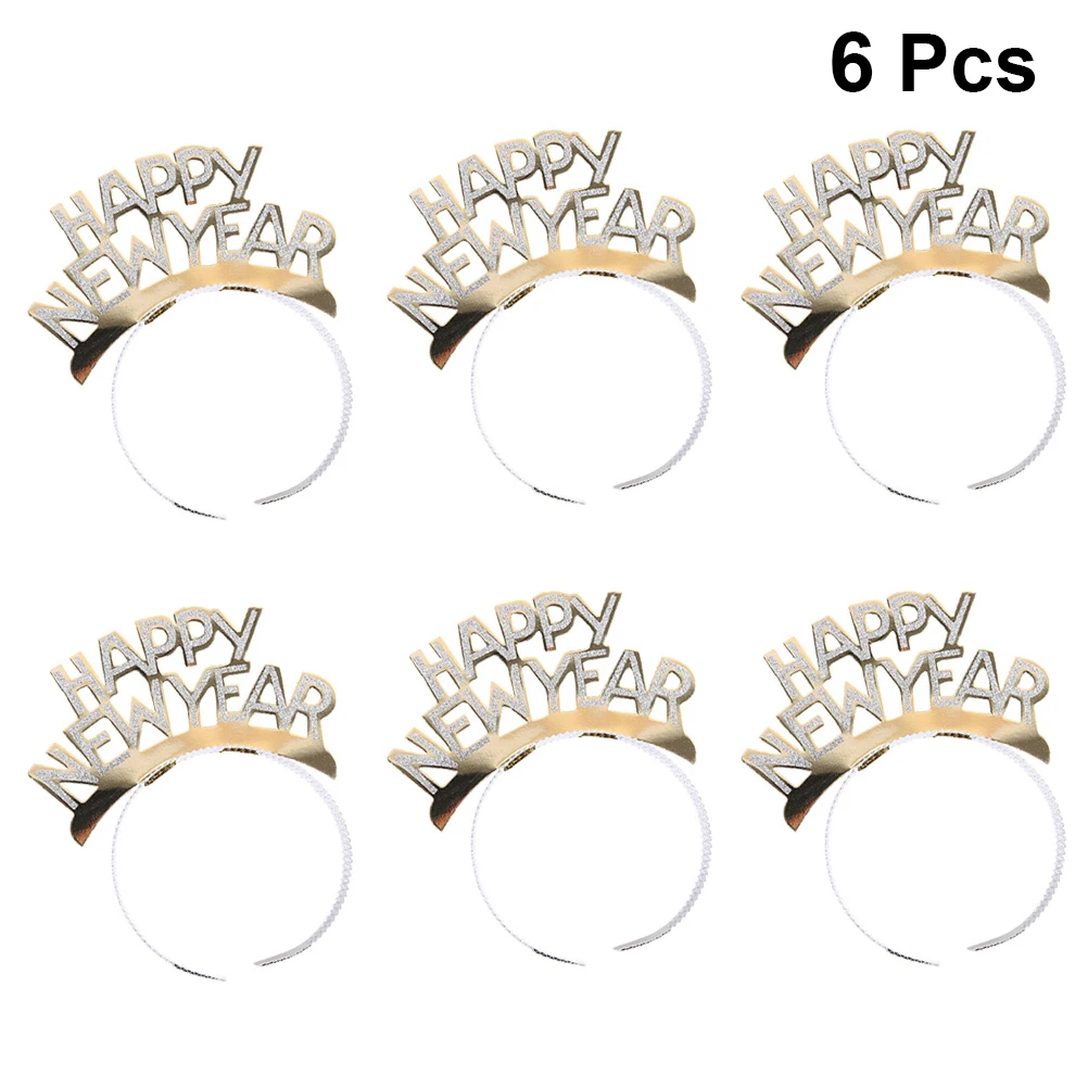 6 Pcs Aluminum Foil Headdress Christmas Headbands New Year Hair Hoops Party Miss Years Eve Supplies
6 Pcs Aluminum Foil Headdress Christmas Headbands New Year Hair Hoops Party Miss Years Eve Supplies
