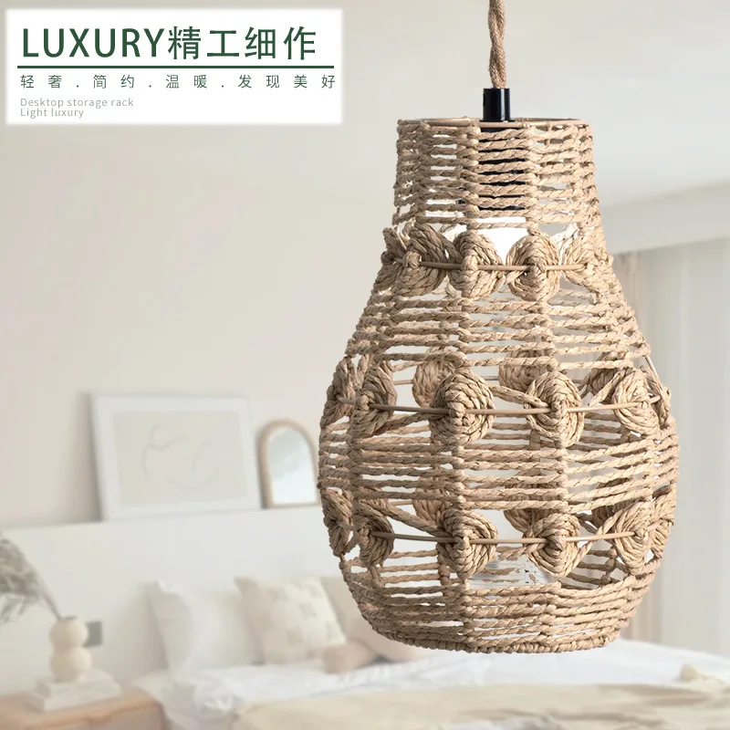 Shade Light Handmade Chic Pendant Lighting Woven Lamp Lampshade Decorative Paper Boho Unique Cover Artistic Fixture Creative
Shade Light Handmade Chic Pendant Lighting Woven Lamp Lampshade Decorative Paper Boho Unique Cover Artistic Fixture Creative