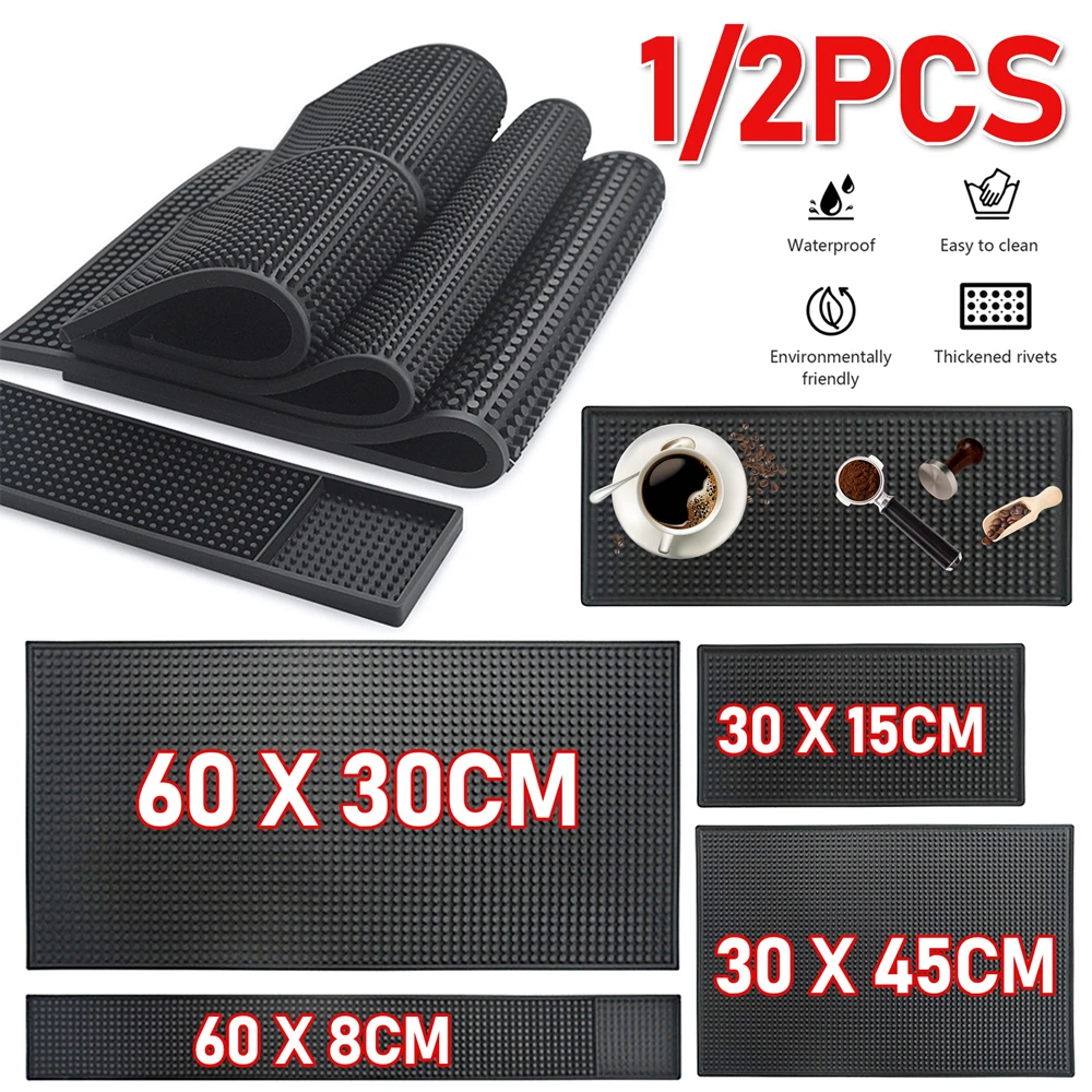 1/2PCS Bar Mat Rubber Anti-slip PVC Coffee Bar Mats Cup Mat Waterproof Heat Resistant Durable Drain Mat for Home Bar Cafe
1/2PCS Bar Mat Rubber Anti-slip PVC Coffee Bar Mats Cup Mat Waterproof Heat Resistant Durable Drain Mat for Home Bar Cafe