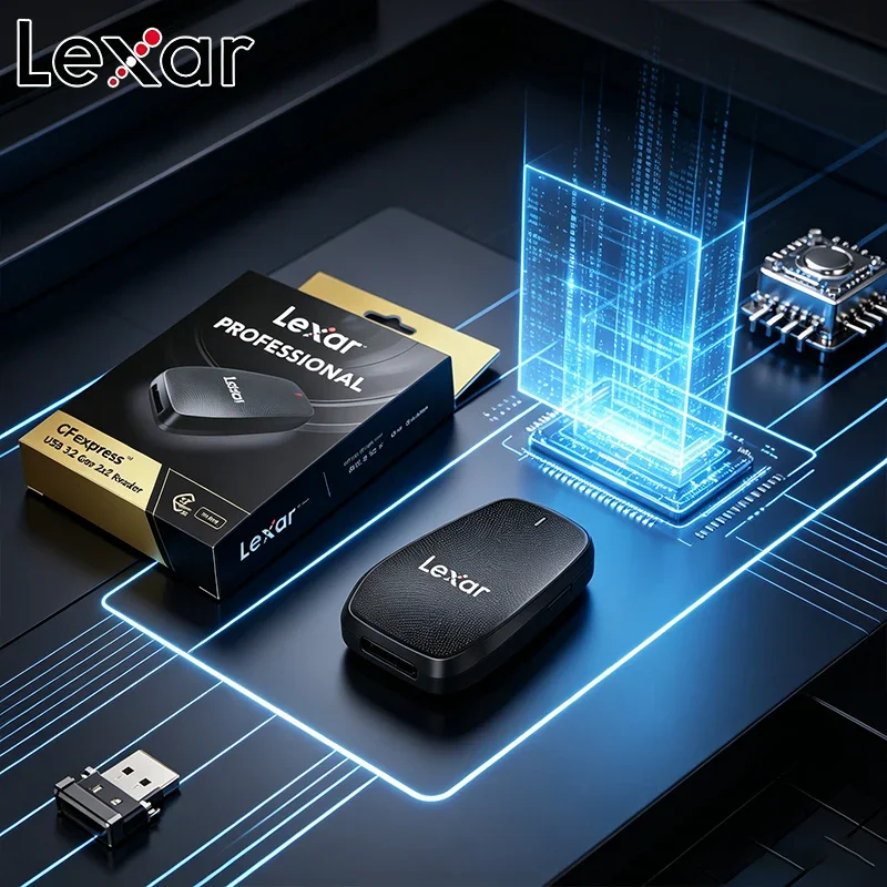 Lexar Card Reader Professional CFexpress Type B USB 3.2 Gen 2×2 Card Reader RAW 8K for Laptop Accessories Multi Smart CF Reader
Lexar Card Reader Professional CFexpress Type B USB 3.2 Gen 2×2 Card Reader RAW 8K for Laptop Accessories Multi Smart CF Reader