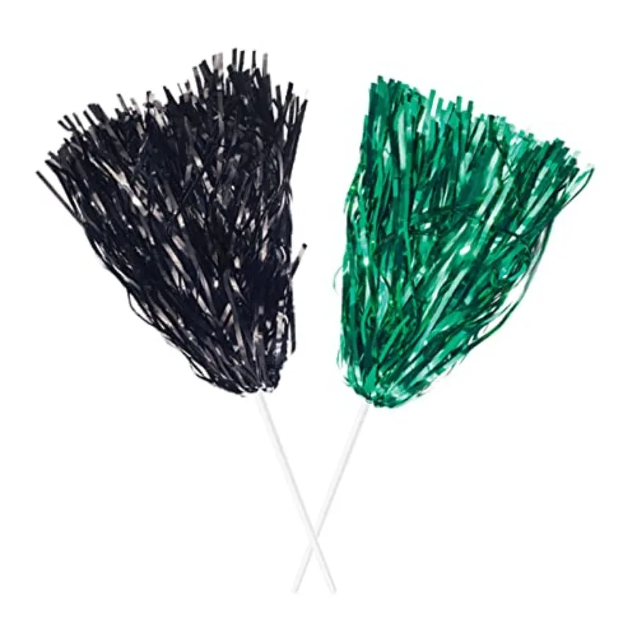 Anderson's Premium Metallic Black and Green Foil School Spirit Shakers Cheerleader Pom Poms Sports Football Basketball Homecomi
Anderson's Premium Metallic Black and Green Foil School Spirit Shakers Cheerleader Pom Poms Sports Football Basketball Homecomi