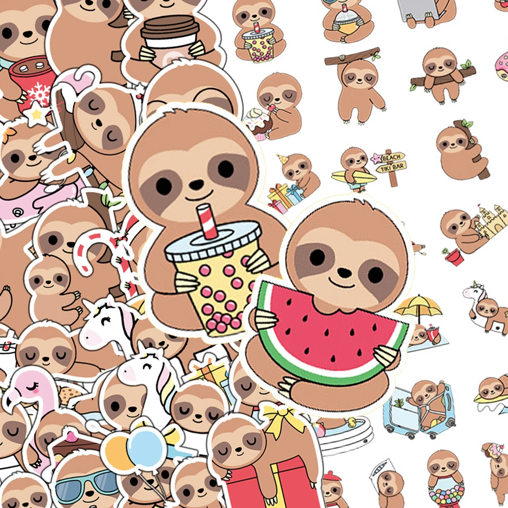 10/30/50pcs Kawaii Cute Animal Sloth Stickers Funny Cartoon Decals DIY Scrapbook Phone Suitcase Waterproof Graffiti Sticker Toy
10/30/50pcs Kawaii Cute Animal Sloth Stickers Funny Cartoon Decals DIY Scrapbook Phone Suitcase Waterproof Graffiti Sticker Toy