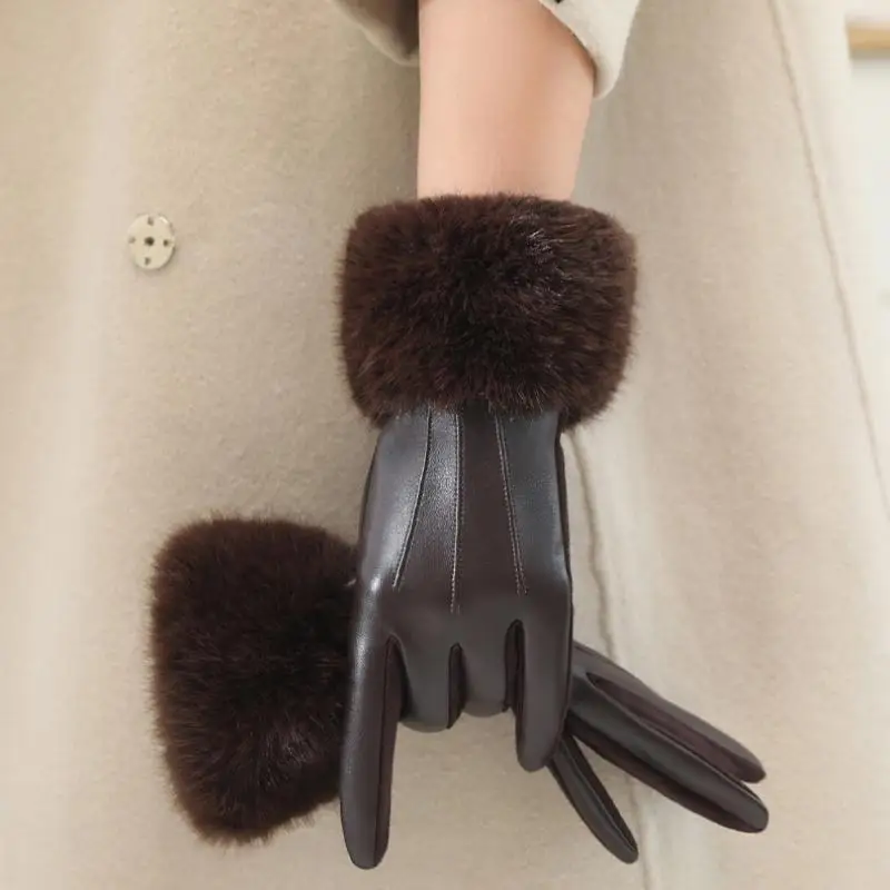 Роскошные зимние женские перчатки, мягкие манжеты с отделкой из искусственного меха, теплые толстые ветрозащитные перчатки, элегантные уличные перчатки, зимние аксессуары
Роскошные зимние женские перчатки, мягкие манжеты с отделкой из искусственного меха, теплые толстые ветрозащитные перчатки, элегантные уличные перчатки, зимние аксессуары