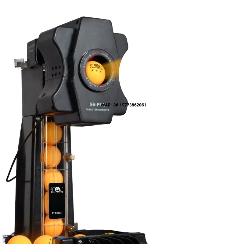 S6 Pro Home Table Tennis Robot Training Automatic Multi-Rotation Multi-Drop PVC Ball Machine 30-80 Balls/Minute
S6 Pro Home Table Tennis Robot Training Automatic Multi-Rotation Multi-Drop PVC Ball Machine 30-80 Balls/Minute