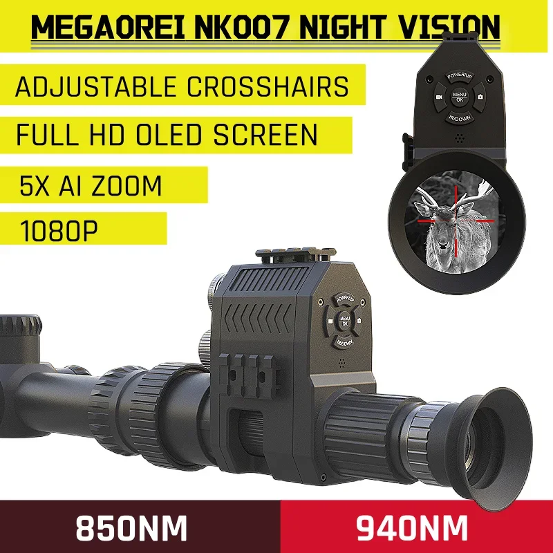 1080P Digital Night Vision Monocular Scope 200-400M Viewing Range, Infrared Camcorder With Photo/Video Recording
1080P Digital Night Vision Monocular Scope 200-400M Viewing Range, Infrared Camcorder With Photo/Video Recording