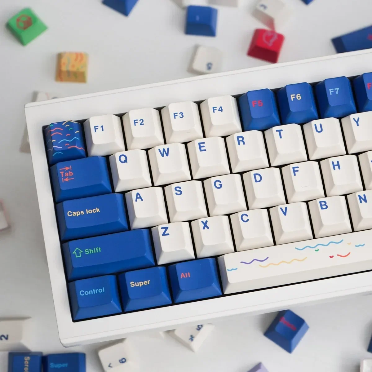 EMO black/blue mechanical keyboard keycaps full set of 152 keys PBT sublimation original height
EMO black/blue mechanical keyboard keycaps full set of 152 keys PBT sublimation original height