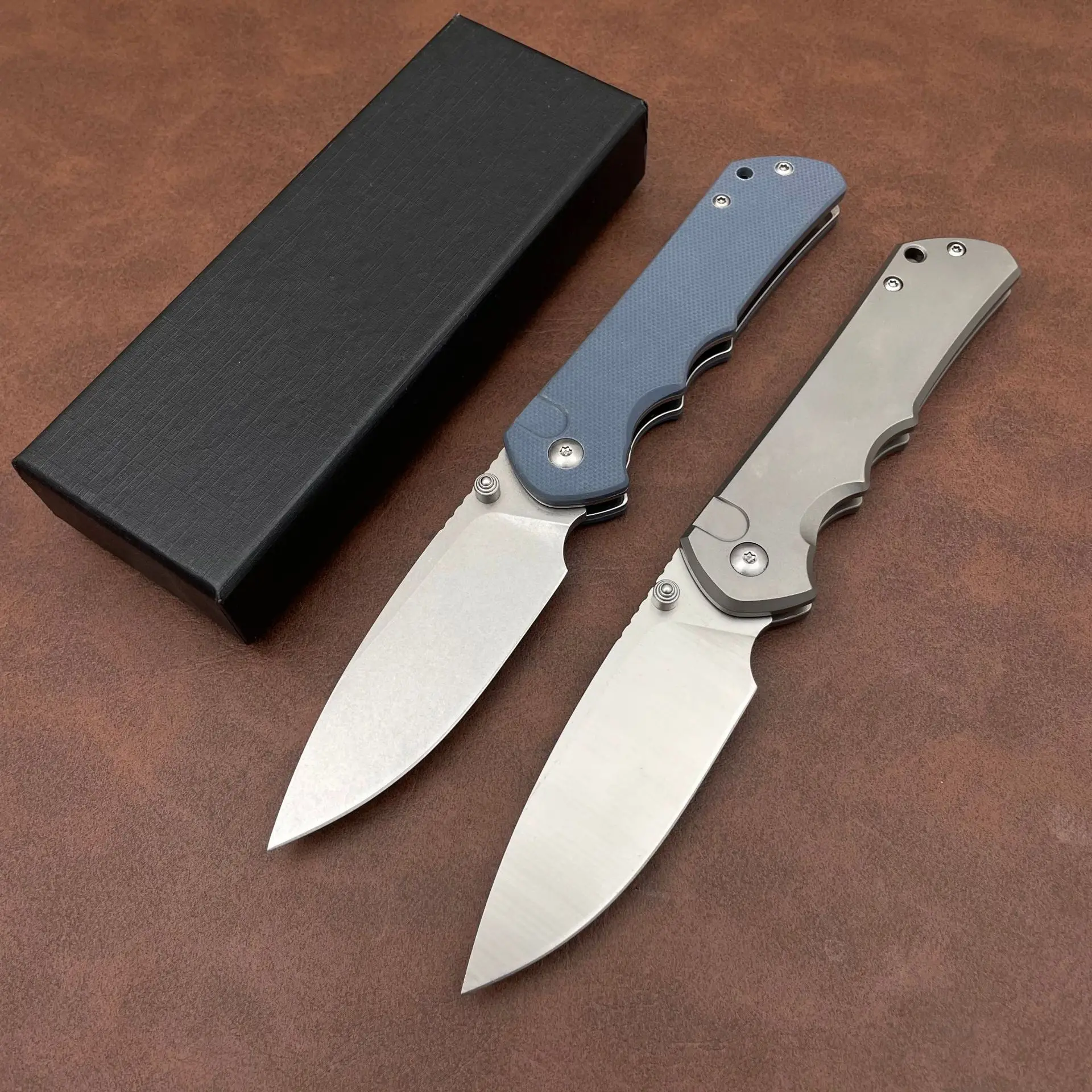 2Models CR Folding Knife 3.15" D2 Stonewash Plain Blade, G10/Tianium Handles
2Models CR Folding Knife 3.15" D2 Stonewash Plain Blade, G10/Tianium Handles