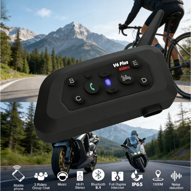 Мотогарнитура V6 PRO+ BT5.1 для шлема, 800 м, интерком для 6 райдеров, водонепроницаемый музыкальный плеер, беспроводная связь
Мотогарнитура V6 PRO+ BT5.1 для шлема, 800 м, интерком для 6 райдеров, водонепроницаемый музыкальный плеер, беспроводная связь