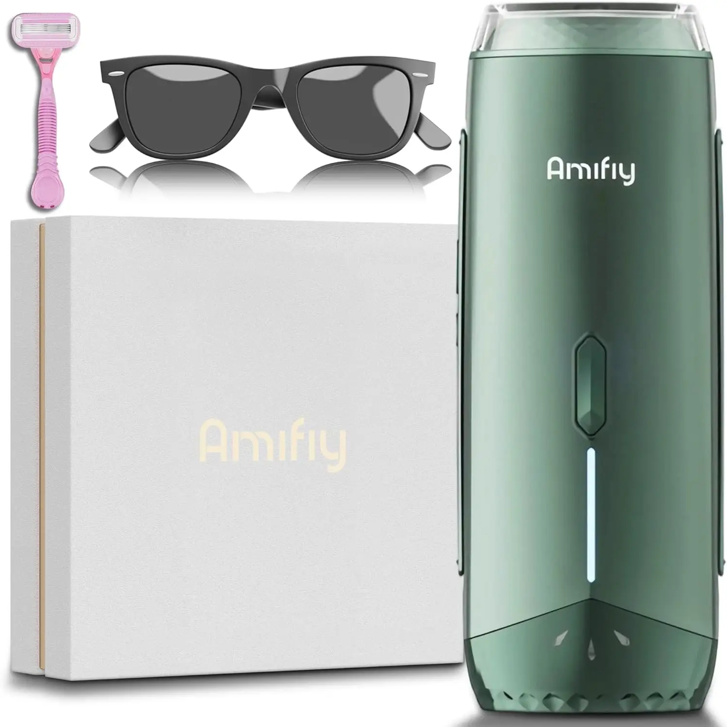 IPL Hair Removal Device for Women Men, Ice Cooling Painless Epilator, 3 Energy Levels 2 Modes, Face Body Use with Razor Glasses
IPL Hair Removal Device for Women Men, Ice Cooling Painless Epilator, 3 Energy Levels 2 Modes, Face Body Use with Razor Glasses