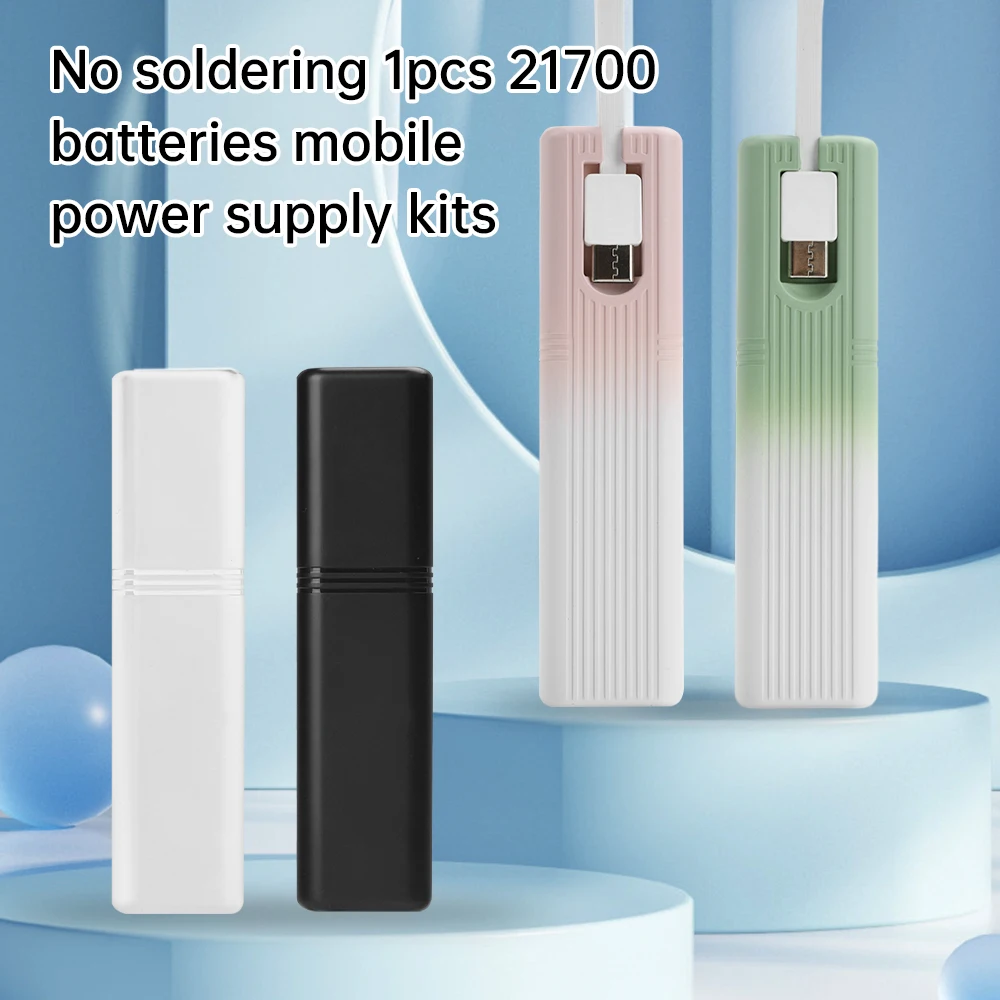 Single 21700 battery mobile power kit welding-free DIY mobile power Type-C battery DIY box 10W fast charge AC/DC dual charge
Single 21700 battery mobile power kit welding-free DIY mobile power Type-C battery DIY box 10W fast charge AC/DC dual charge
