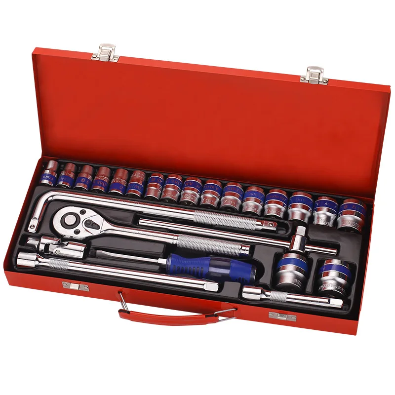 24pcs Tool Socket Wrench Set Auto Repair Tools Hardware Tools Set Manganese Phosphate Combination Tool
24pcs Tool Socket Wrench Set Auto Repair Tools Hardware Tools Set Manganese Phosphate Combination Tool