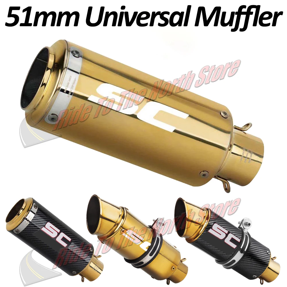 SC Exhaust Muffler Escape With DB Killer For Kawasaki Yamaha Honda Suzuki Bmw Ktm GP Project Racing Tail Pipe 51Inlet Universal
SC Exhaust Muffler Escape With DB Killer For Kawasaki Yamaha Honda Suzuki Bmw Ktm GP Project Racing Tail Pipe 51Inlet Universal