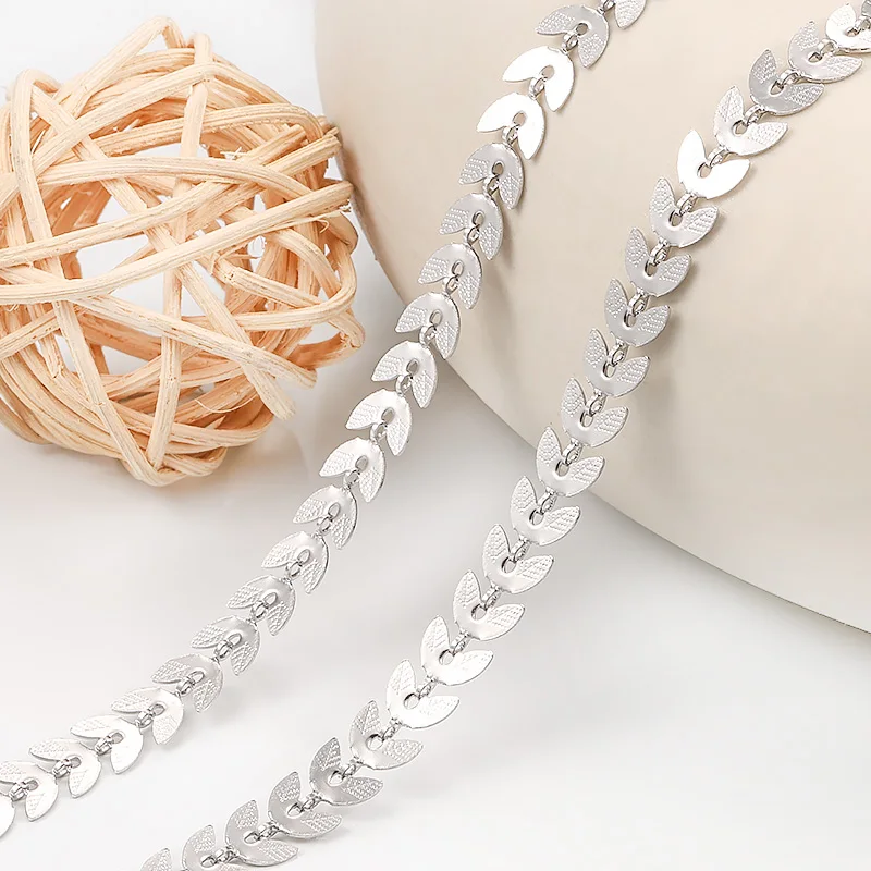 1Meter Stainless Steel Fashion Tree Leaf Craft Chain For DIY Jewelry Making Supplies Bracelets Necklace High Quality Accessories
1Meter Stainless Steel Fashion Tree Leaf Craft Chain For DIY Jewelry Making Supplies Bracelets Necklace High Quality Accessories