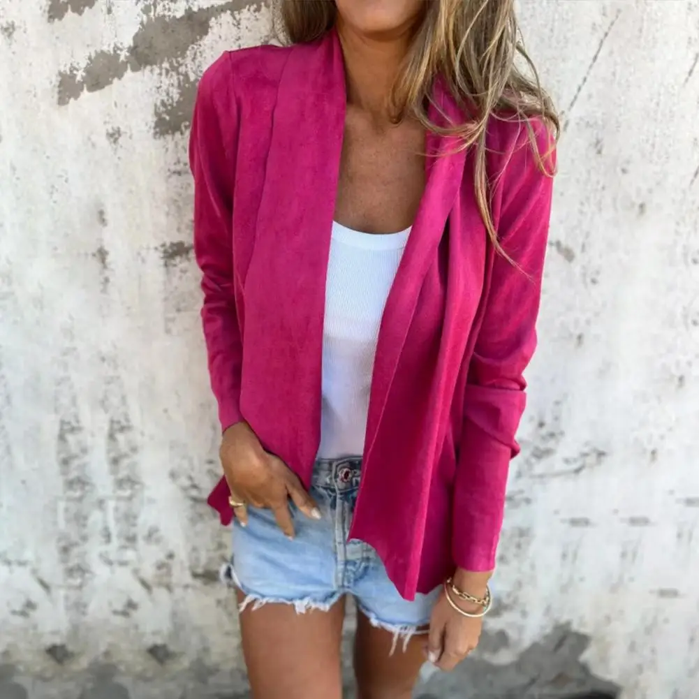 Pants Coat for Women Buttonless Women Coat Stylish Women's Faux Suede Jacket for Office Party Spring Fall Outwear Coat for Women
Pants Coat for Women Buttonless Women Coat Stylish Women's Faux Suede Jacket for Office Party Spring Fall Outwear Coat for Women