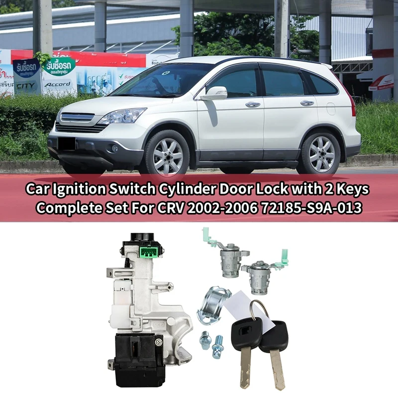 Car Ignition Switch Cylinder Door Lock With 2 Keys Complete Set For Honda CRV 2002-2006 72185-S9A-013
Car Ignition Switch Cylinder Door Lock With 2 Keys Complete Set For Honda CRV 2002-2006 72185-S9A-013