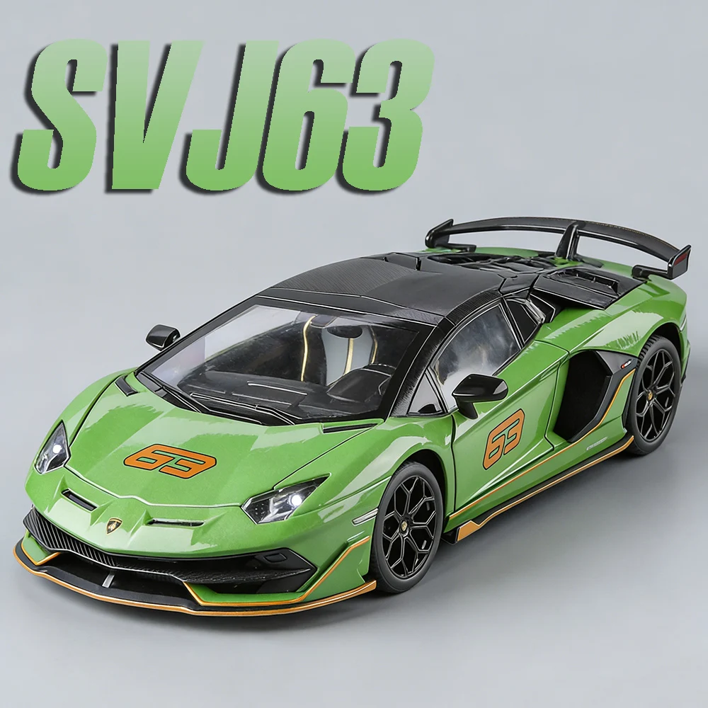 1:24 Model Toy SVJ63 REVUELTO Supercars Alloy Diecast Sound Light Shock Absorption Pull Back Doors Opened Ornament Sports Cars
1:24 Model Toy SVJ63 REVUELTO Supercars Alloy Diecast Sound Light Shock Absorption Pull Back Doors Opened Ornament Sports Cars