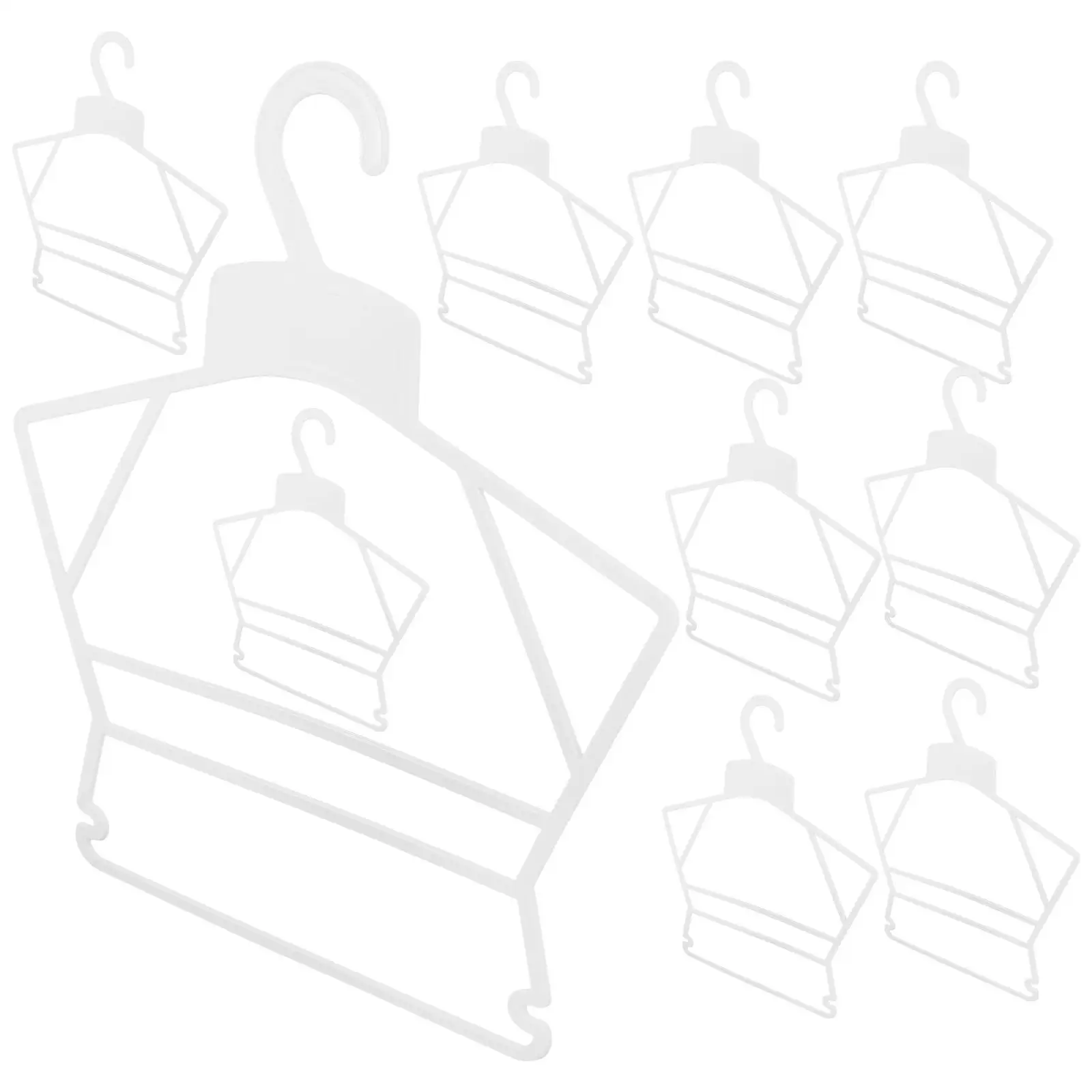 10 Pcs Plastic Hangers Strong Bearing Capacity Kids Clothes Set Wardrobe Space Savers Small Baby Infant Laundry
10 Pcs Plastic Hangers Strong Bearing Capacity Kids Clothes Set Wardrobe Space Savers Small Baby Infant Laundry