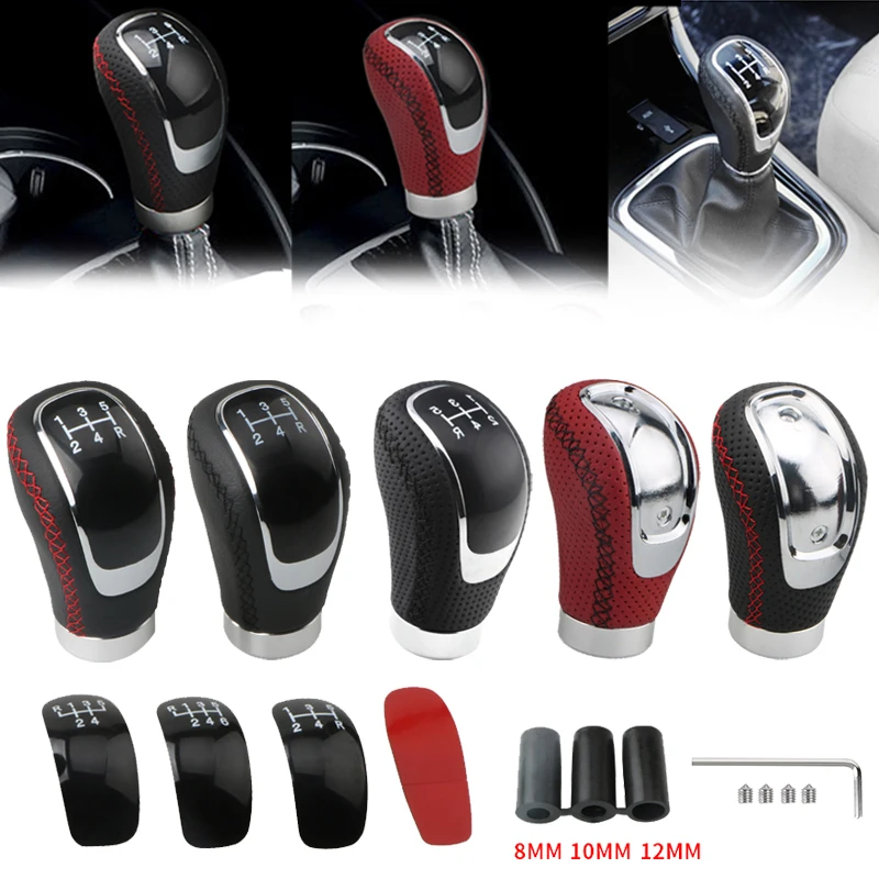 5/6 Speed Universal R PU Leather Gear Shift Knob Manual Car Gear Stick Head Shift Replacement Knob Modified Shift Head
5/6 Speed Universal R PU Leather Gear Shift Knob Manual Car Gear Stick Head Shift Replacement Knob Modified Shift Head