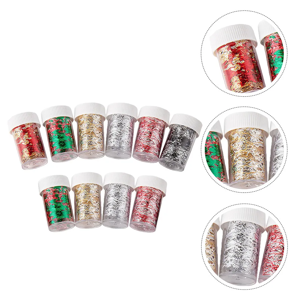 10Pcs Nail Sticker Colorful Mesh Tin Foil Decals Sparkling Nail Art Fragments Manicure Decoration for Women Trendy
10Pcs Nail Sticker Colorful Mesh Tin Foil Decals Sparkling Nail Art Fragments Manicure Decoration for Women Trendy