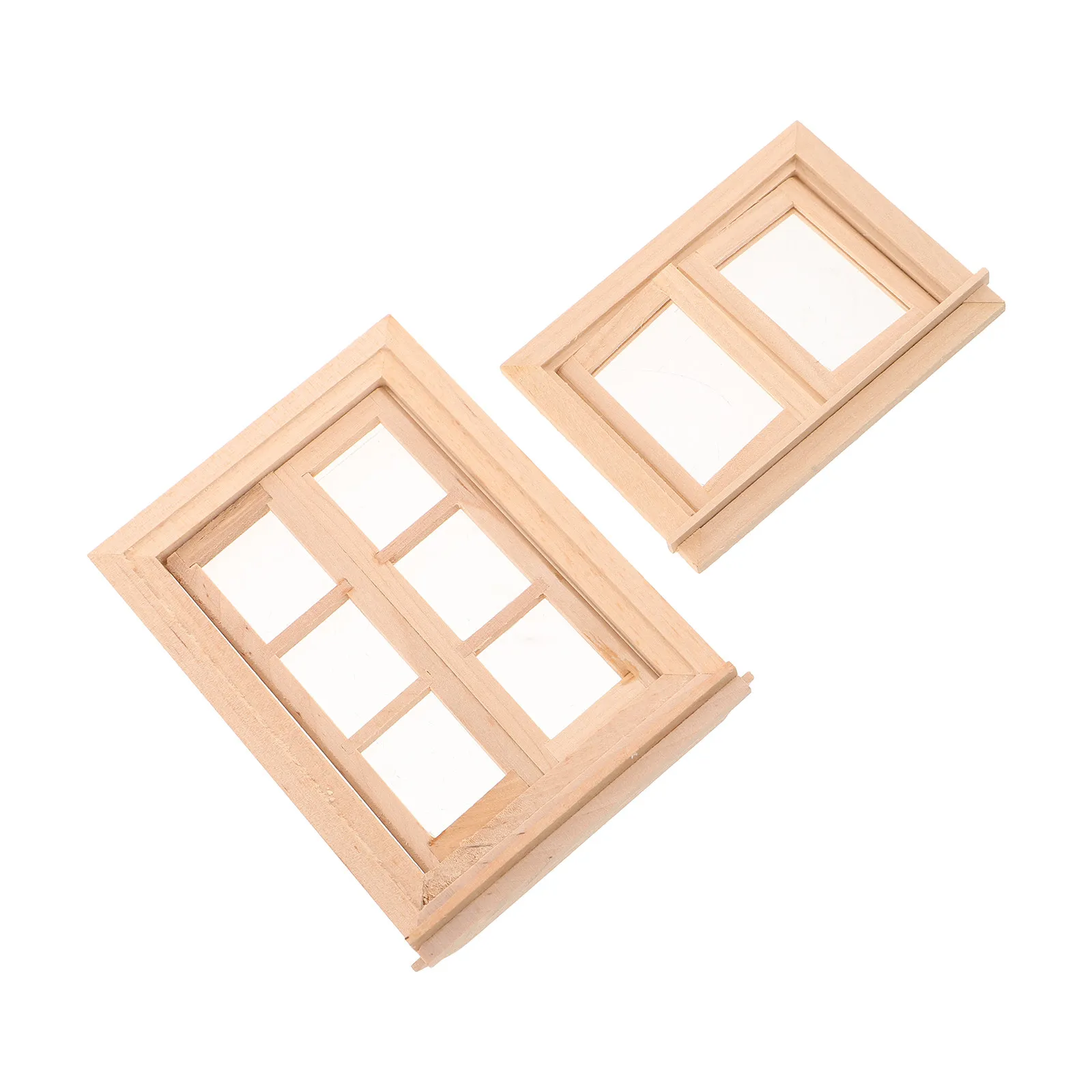 2Pcs Unfinished Wood Dollhouse Window Frames 1:12 Scale Grid Pane Mini Casement Windows for DIY Painting Farmhouse Miniature
2Pcs Unfinished Wood Dollhouse Window Frames 1:12 Scale Grid Pane Mini Casement Windows for DIY Painting Farmhouse Miniature