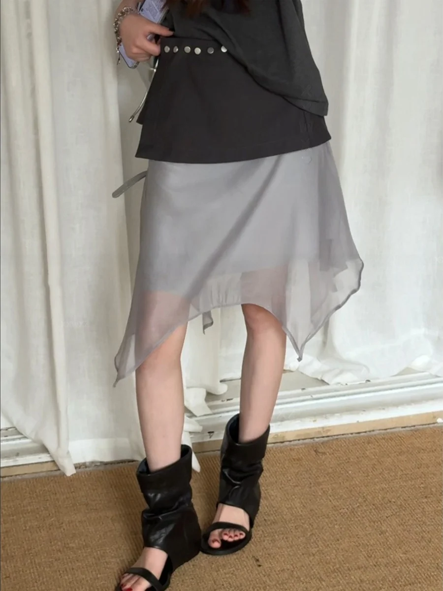plus Size Summer New Style Women's Skirt Detachable Double Layer Mesh Asymmetrical Half-length A-Line Skirt for Pear Shaped W...
plus Size Summer New Style Women's Skirt Detachable Double Layer Mesh Asymmetrical Half-length A-Line Skirt for Pear Shaped W...