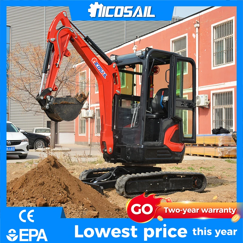 NICOSAIL OKW25U 2.5 Ton Mini Excavator CE EPA Approved Customizable Compact Digger 14.2kW for Construction Farm
NICOSAIL OKW25U 2.5 Ton Mini Excavator CE EPA Approved Customizable Compact Digger 14.2kW for Construction Farm