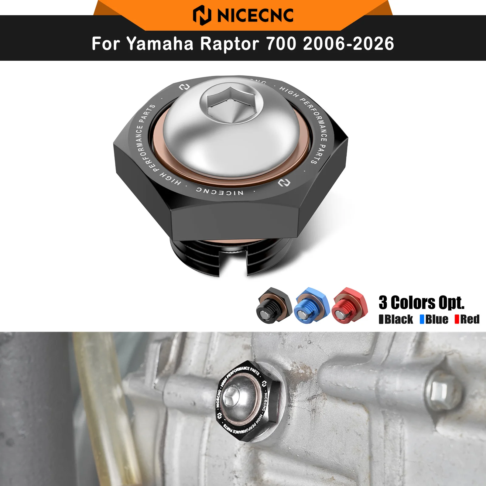 NICECNC For Yamaha Raptor 700 2006-2026 700R 2011-2026 Reducer Oil Drain Plug ATV For GRIZZLY 700 2008-2013 PRO-4 KODIAK
NICECNC For Yamaha Raptor 700 2006-2026 700R 2011-2026 Reducer Oil Drain Plug ATV For GRIZZLY 700 2008-2013 PRO-4 KODIAK