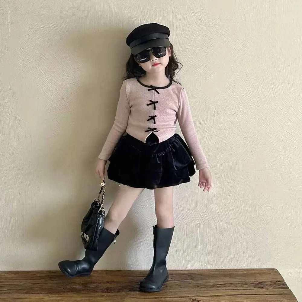 Two Piece Set Spring Summer Tops+Skirt Clothes Suit Baby Girl Outfit Fall Winter Clothes Bow Knot Sweater & Plaid Pleated Skirt
Two Piece Set Spring Summer Tops+Skirt Clothes Suit Baby Girl Outfit Fall Winter Clothes Bow Knot Sweater & Plaid Pleated Skirt