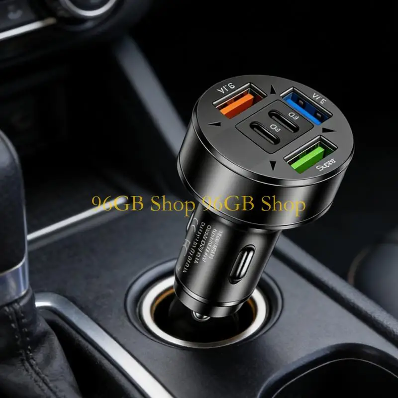 96GB 5 In 1 Car Chargers With Digital Display Fast Charging For Mobile Phones Tablets
96GB 5 In 1 Car Chargers With Digital Display Fast Charging For Mobile Phones Tablets