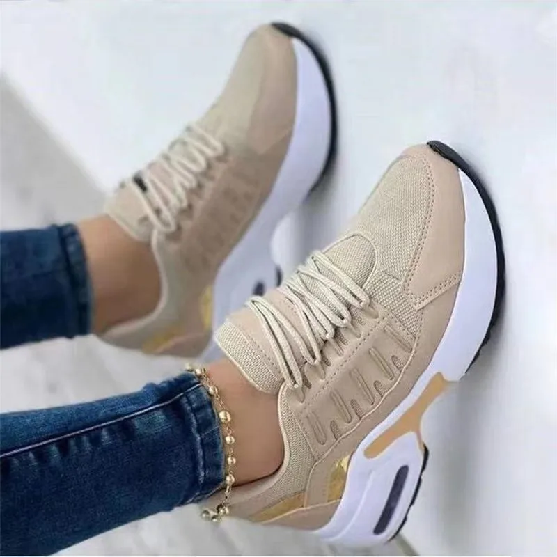 Wedge Platform Sneakers 2022 New Fashion Plus Size Casual Sports Shoes Women Lace-up Mesh Breathable Women's Vulcanized Shoes
Wedge Platform Sneakers 2022 New Fashion Plus Size Casual Sports Shoes Women Lace-up Mesh Breathable Women's Vulcanized Shoes