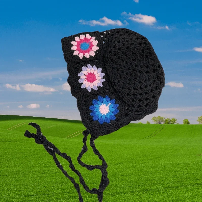 Crochet Flower Bonnet Tie Closure Design Solid Color Hollow Knit for Women Boho Style Daily Fashion Headwear
Crochet Flower Bonnet Tie Closure Design Solid Color Hollow Knit for Women Boho Style Daily Fashion Headwear